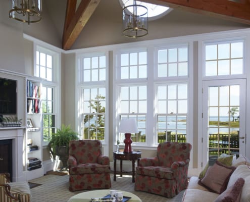 Rye27 Traditional true divided wood windows in a seaside home