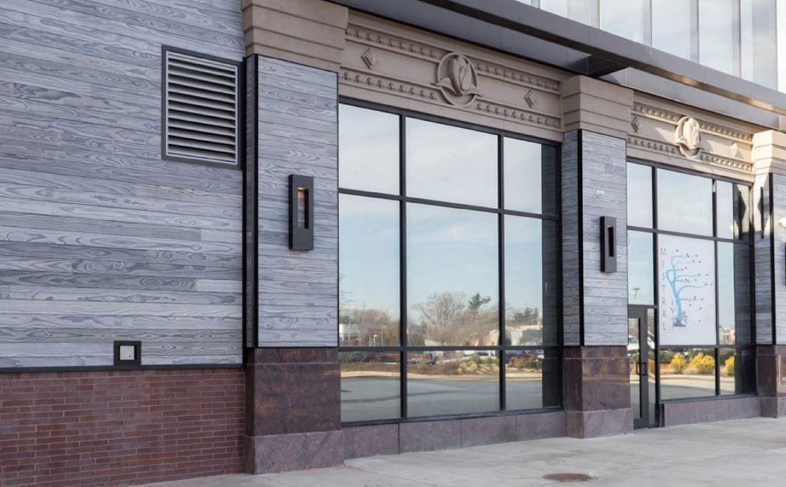Accoya siding and wood storefront, Philadelphia