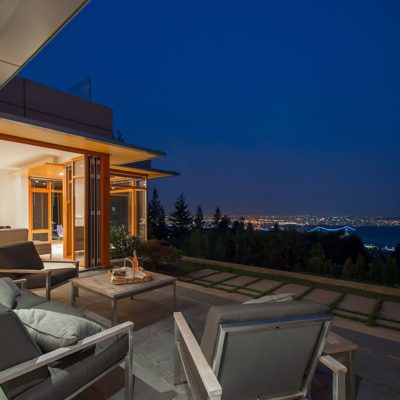bifold2 Wood bi-folds overlooking a view of Vancouver