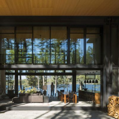 guillotine residential window wall – open guillotine residential window wall – open