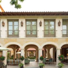 Texan style home Custom wood paneled doors in Texan home