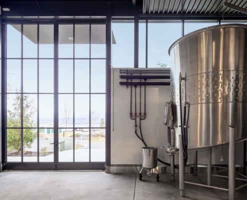 CedarCreekWinemakersBuilding-doors-1582x1000 Massive steel french doors in Cedar Creek Winery