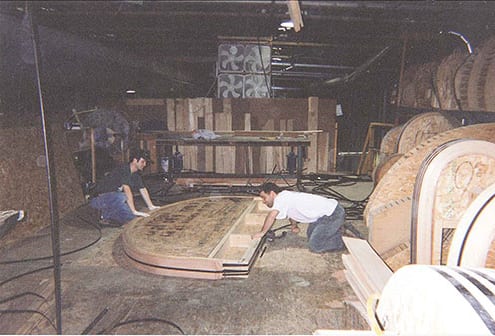 Strapping a custom window into shape - mid 90's