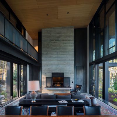 Dual guillotine windows designed by Olson Kundig