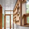 Modern wood window wall 