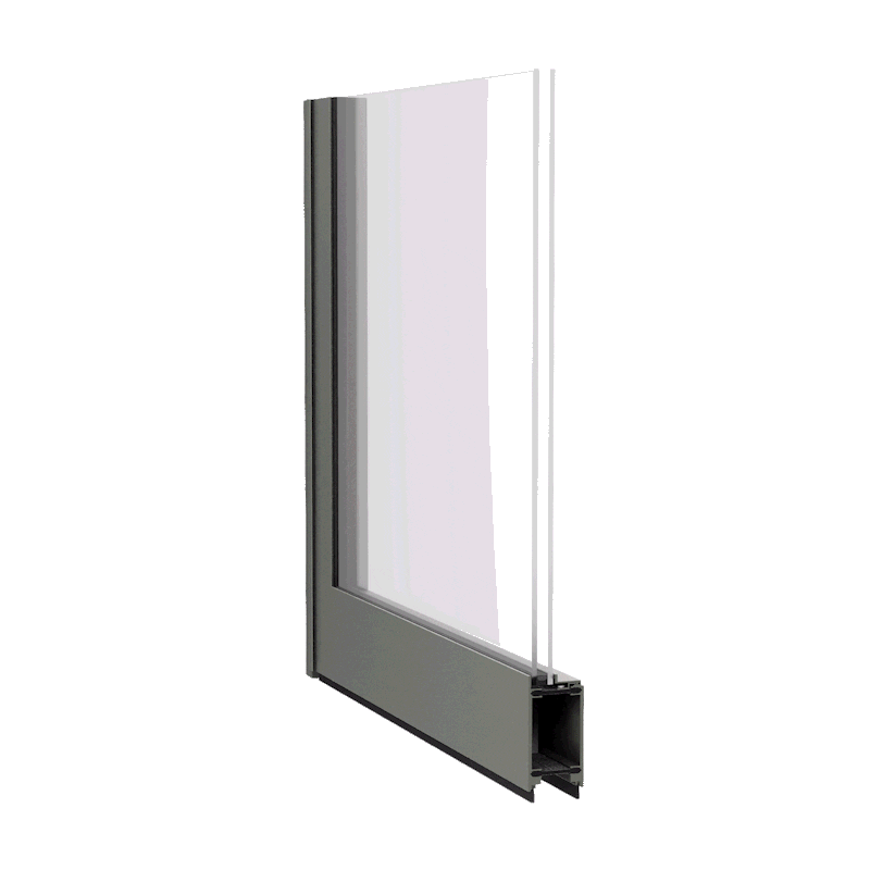 Metal Arte Pivot Door Inswing Rendering