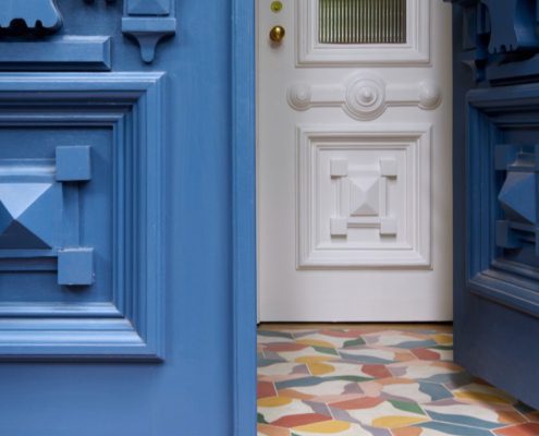 Italianate architecture entry door