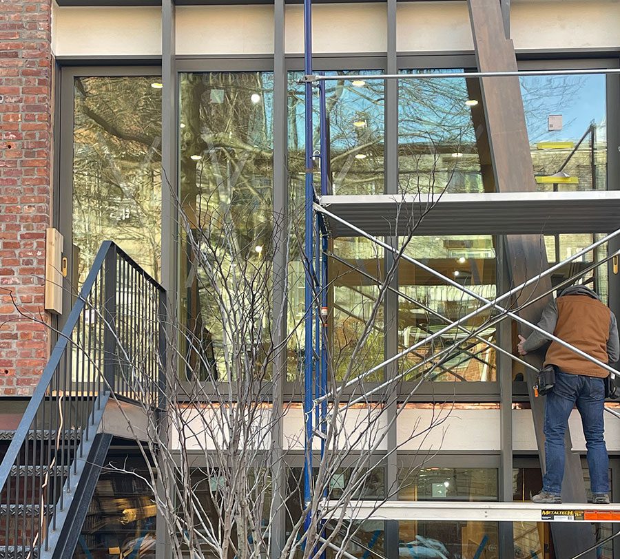Brooklyn rowhouse window system installation