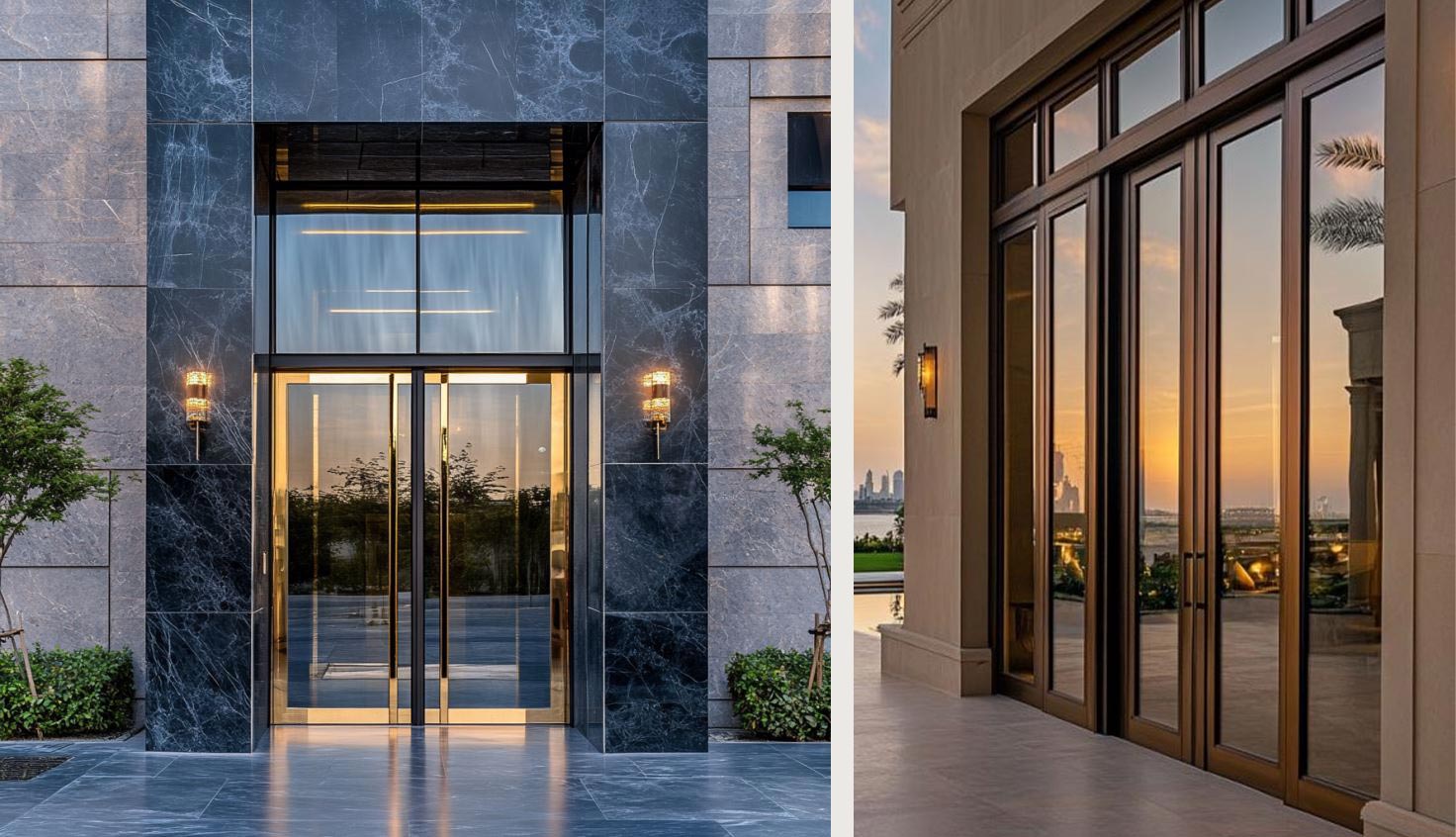 bronze finish applications on doors